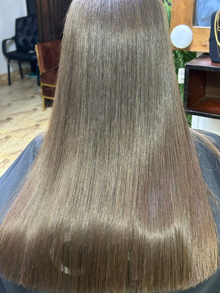 smooth hair after treatment after smooth hair after treatment at women’s Hair Salon New Cairo near Third Settlement
