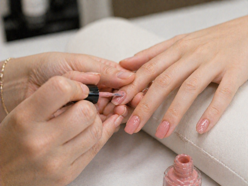 nail polish application at beauty salon near Fifth Settlement New Cairo