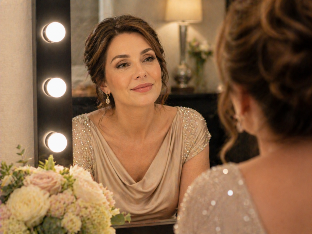 Mother of the Bride Elegant Makeup Reveal Mother of the bride getting ready at Sanaa Ahmed Beauty Salon in New Cairo