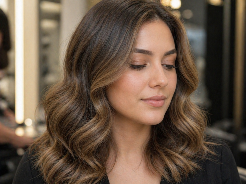 soft waves hairstyle at Beauty Salon New Cairo for dinner and event looks