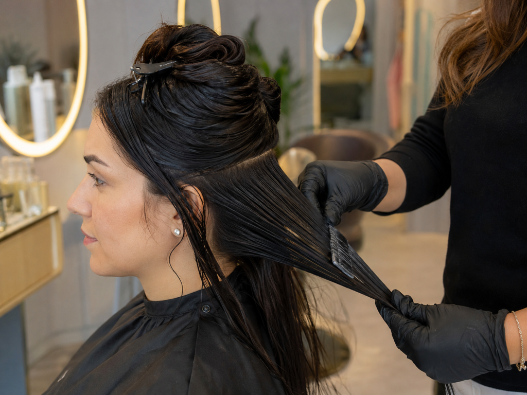 2 Sanaa Ahmed Beauty Salon serving 5th Settlement New Cairo women with CHI Enviro hair treatment and expert hairstyling in a private women-only salon