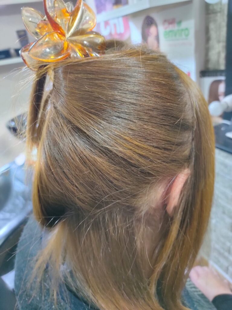 Hair color services for women in New Cairo beauty salon
