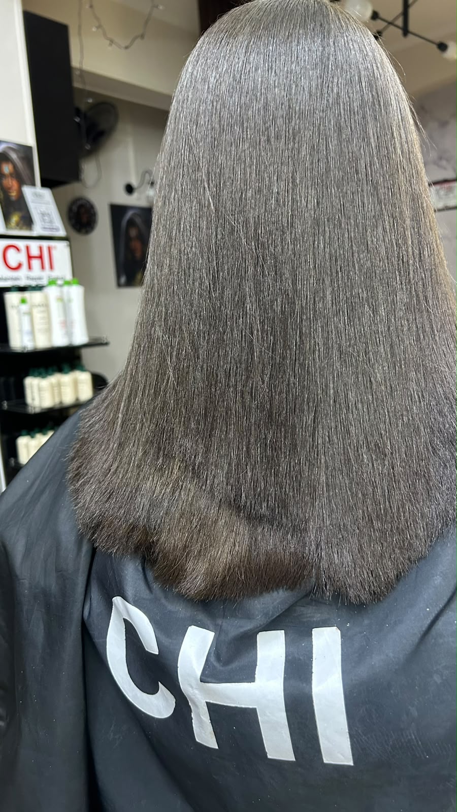 ash grey straight hair after treatment 3rd settlement new cairo