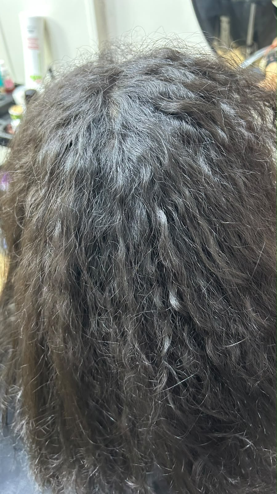 frizzy roots before hair treatment 3rd settlement new cairo