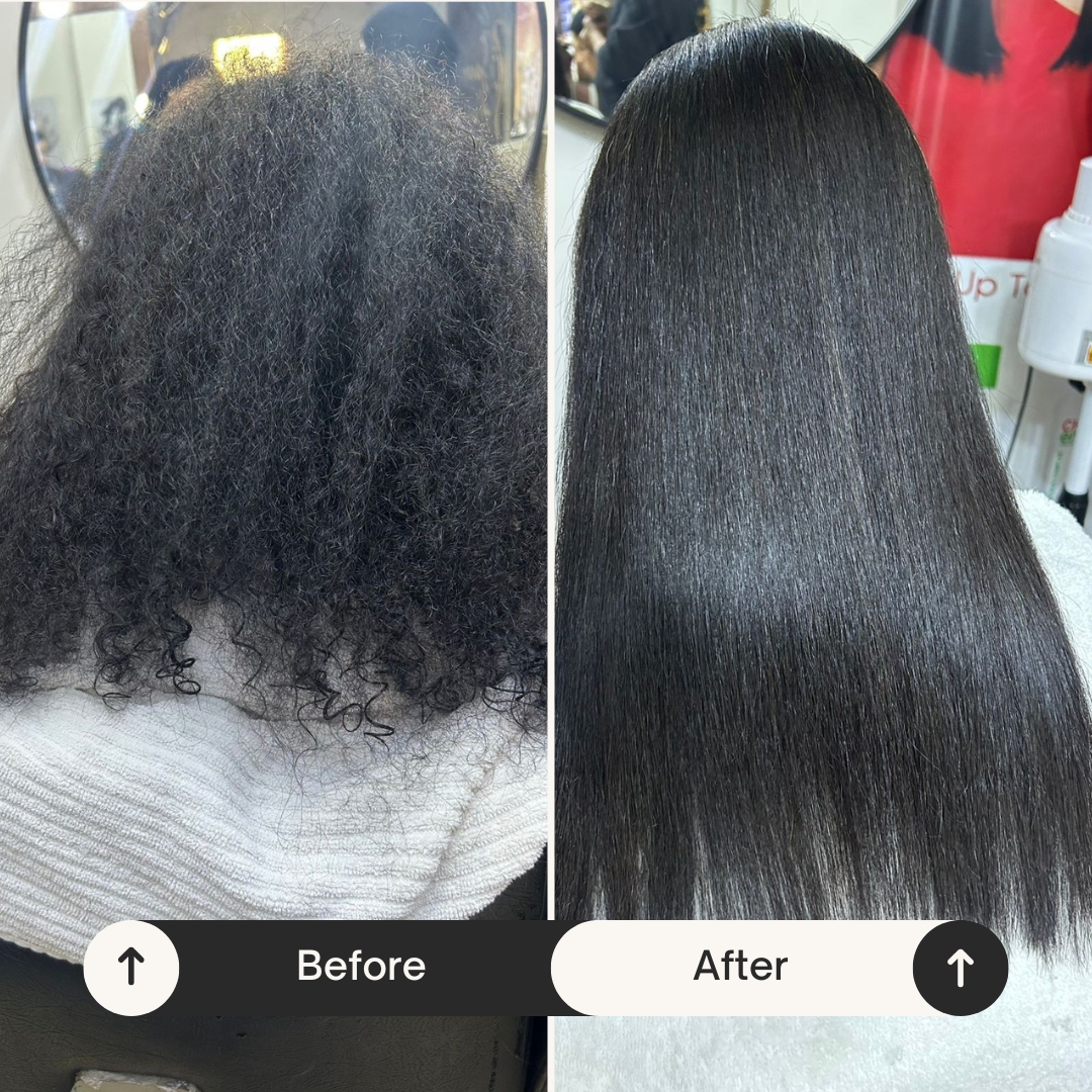 sanaa ahmed keratin coily black hair cairo
