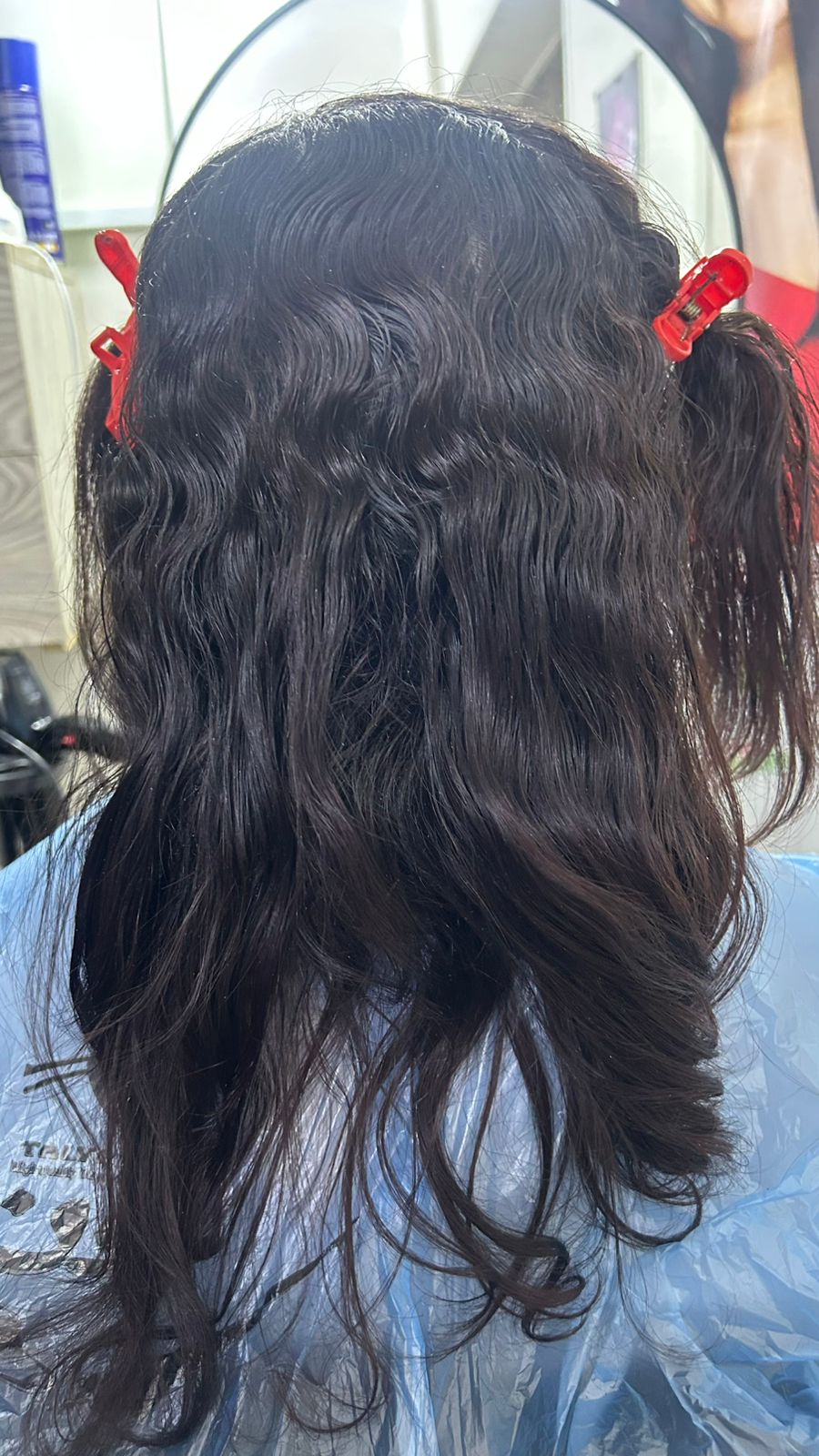 sectioned wavy hair treatment beauty salon 3rd settlement new cairo