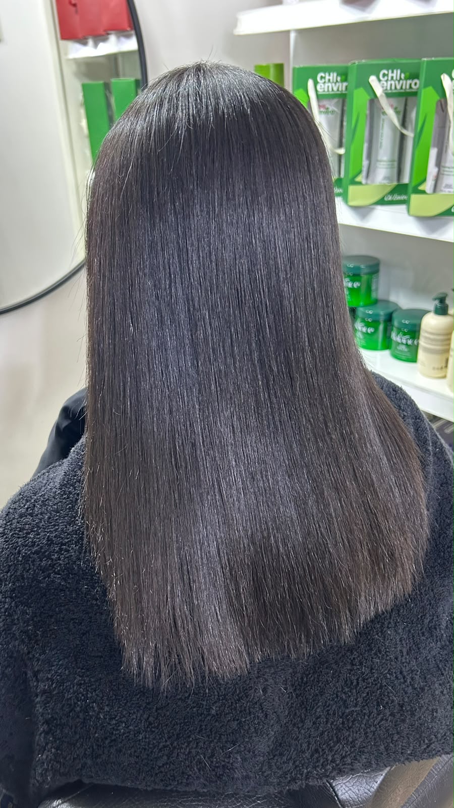 smooth dark hair treatment result new cairo salon